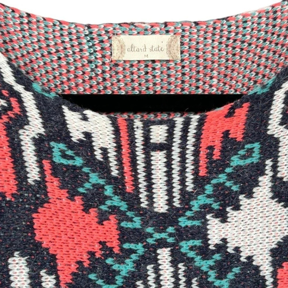 Altar'd State Women's Ethereal Aztec Native American Cape Sweater Size Medium - Picture 5 of 8